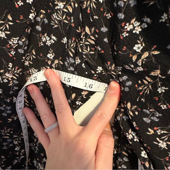 Revolve ASTR The Label Black Floral Maxi Dress Medium - Picture 6 of 10